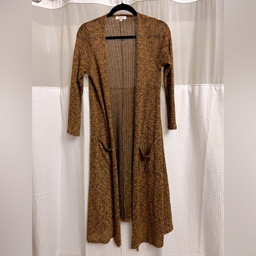 Brown black king cardigan
